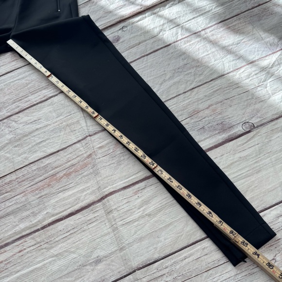 Amanda Uprichard Slim Ponte Pants Ankle Zip Moto Black Size Large - Picture 5 of 9